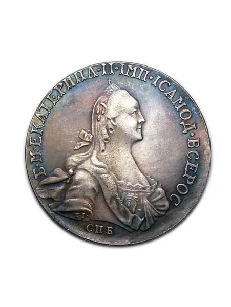 Монета полтина 1766 СПБ-АШ копия