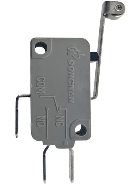 Микропереключатель Dongnan KW3A-16Z5-A200 3-х контактный 16(4)A 250V рычаг с роликом 25мм