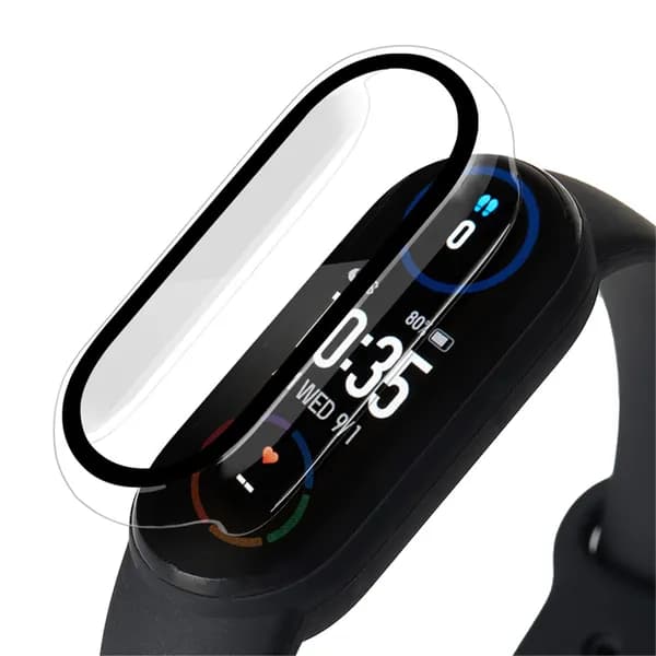 3D пленка + Жесткий диск для чехла Mi Band 6 5 4 3 Смарт-ремешок часов на весь экран