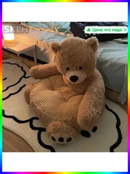Прямой диван 50х45х50 см,коричневый
