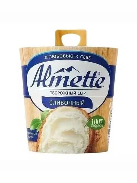 Сыр творожный Almette Сливочный 60% БЗМЖ 150 г