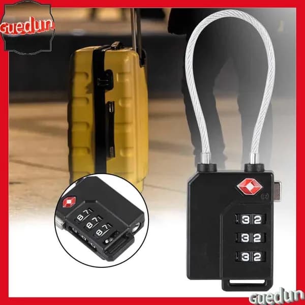TSA Steel Wire Lock, высокопрочный и легкий для переноски, для путешествий и безопасности багажа