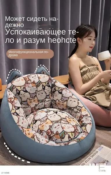 Прямой диван 55х50х50 см,серый