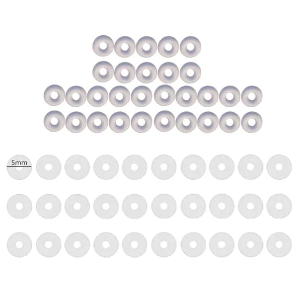 60 шт прозрачные силиконовые диски для пирсинга и стабилизации сережек