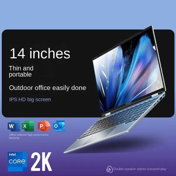 Ноутбук 14", Intel Celeron N5095A, RAM 8 ГБ, SSD 256 ГБ, Windows Pro, светло-серый, Русская раскладка