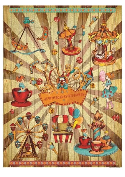 Набор декупажных карт (2 штуки), формат А4, Craft Premier "Парк развлечений"