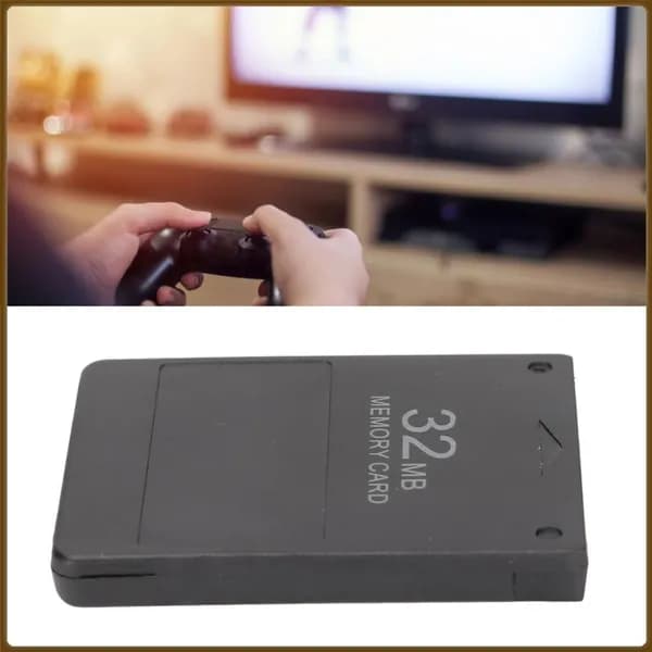 Game Memory Card for PS2, Удобная и портативная, для всех версий PS2 черное