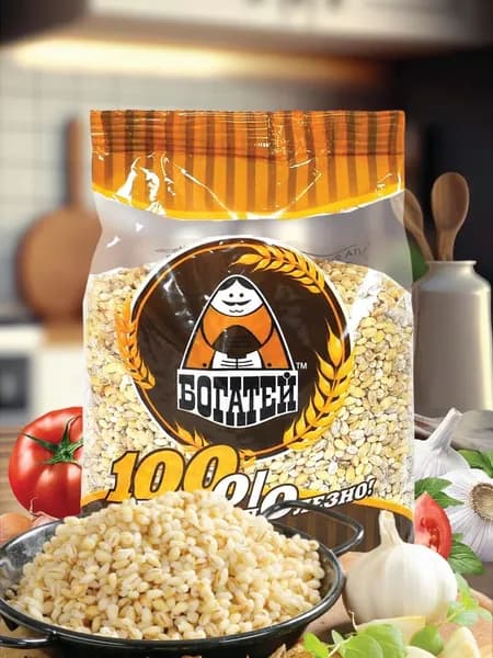 Крупа перловая БОГАТЕЙ, 700 г