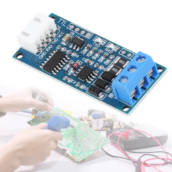 Модуль преобразователя TTL в RS-485 с автоматическим управлением направлением передачи, индикаторами RXD/TXD и диапазоном питания 3 30 В