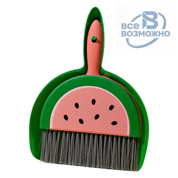 Детский набор для уборки с фруктовым дизайном, 18x23 см, из пластика PP