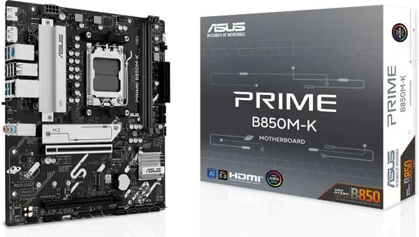 Материнская плата ASUS PRIME B850M-K, SocketAM5, AMD B850, mATX, Ret