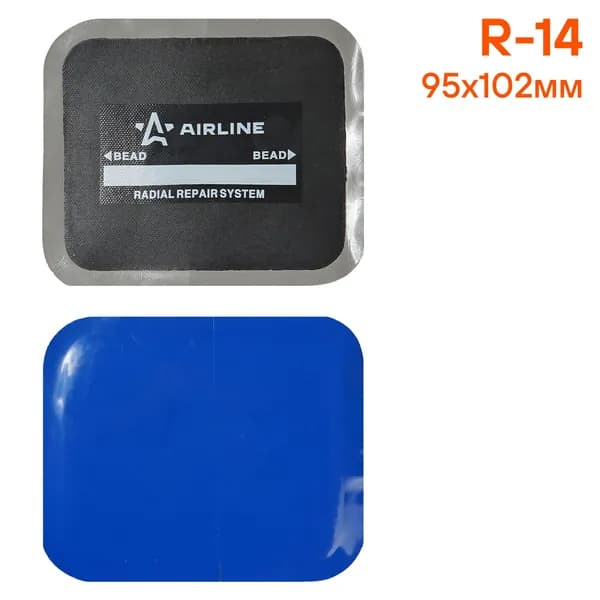 Пластырь кордовый, радиальный R14 95х102 мм 1 штука AIRLINE ATRK68