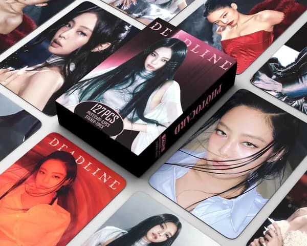 127 шт. BLACKPINK JENNIE Карты DEADLINE Kарточки BLACKPINK DEADLINE Плакат Набор