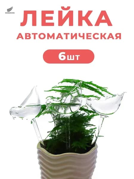 Автополив 0.12 л, 26 см, 6 шт, цвет прозрачный