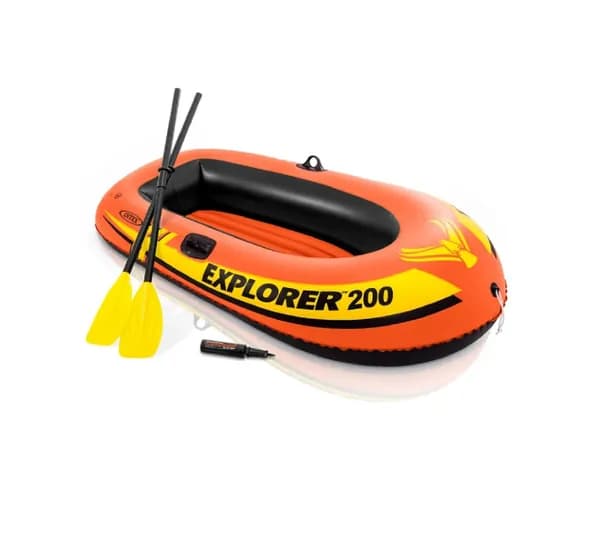 Надувная лодка Explorer 200 185x94x41 см, 2-местная, до 95 кг, (весла, насос)