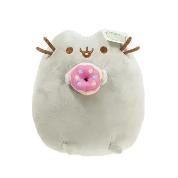 Мягкая игрушка Pusheen Кот в виде пончика для детей и малышей, 18 см