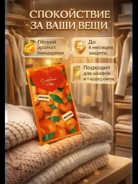 Средство от моли для одежды ароматизированные пластины