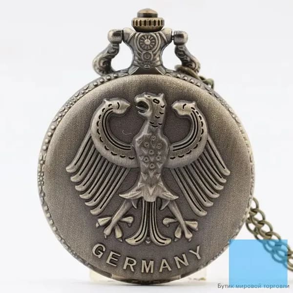 Карманные часы с орлом Replica Antique Flip (винтажные, в стиле ретро, подарок из Германии)