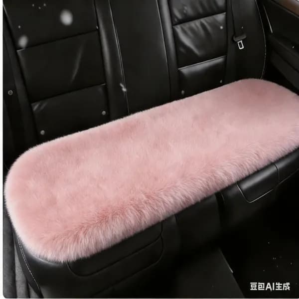 Накидка автомобильная на Задние сиденья, Мех искусственный, Спанбонд, 1 шт.