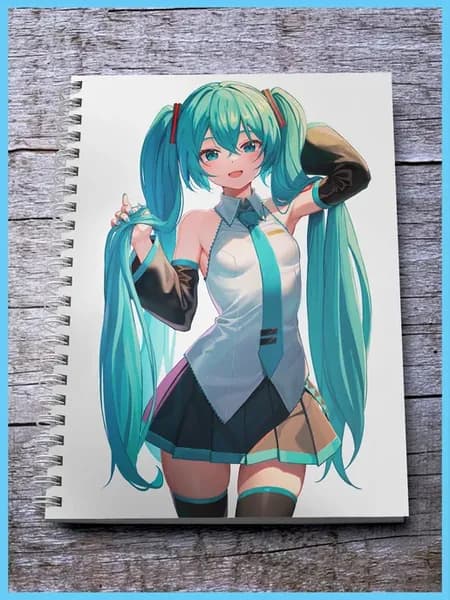 Блокнот Скетчбук А5 Мику Хатсуне Vocaloid Project sekai