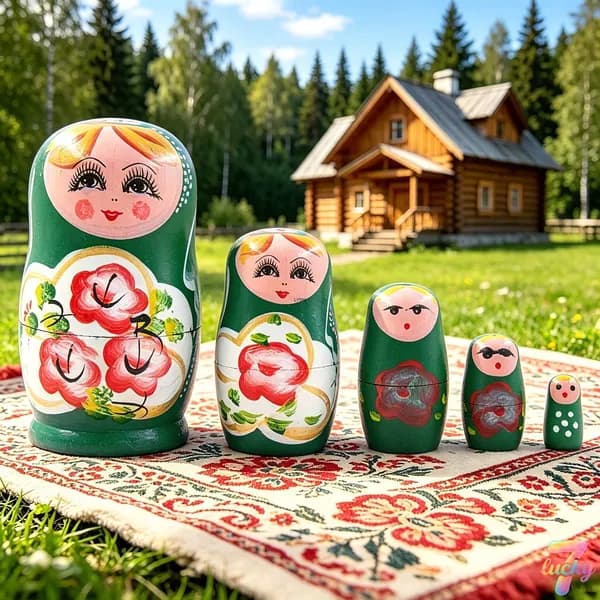 Матрешка из дерева 5 уровней, ручная роспись, народный стиль, игрушка для детей, сувенир