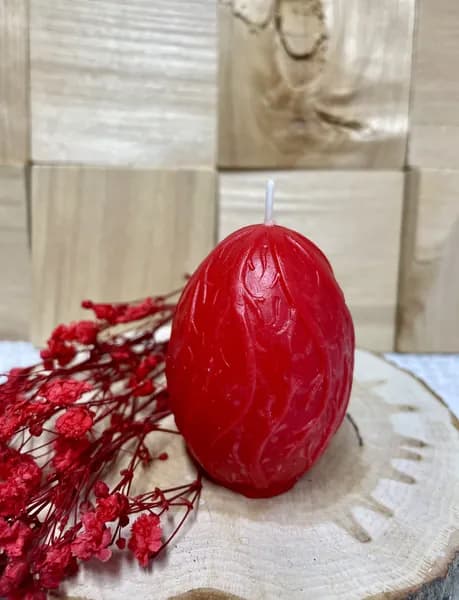 Свеча ручной работы Пасхальное яйцо