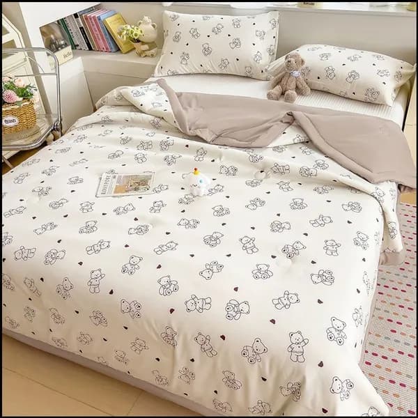 MUJI Одеяло Евро 200x230 см, Всесезонное, с наполнителем Ватин, комплект из 1 шт
