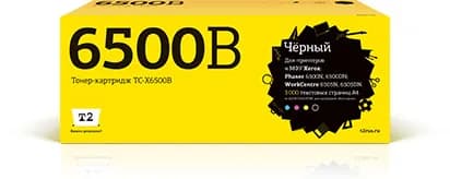 Тонер-картридж T2 TC-X6500B (106R01604) для Xerox Phaser 6500N, 6500DN, WorkCentre 6505N, 6505DN, черный