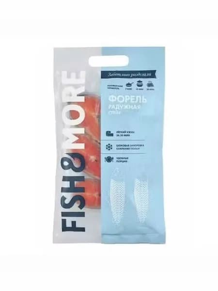 Форель радужная Fish & More замороженная с кожей стейк 500 г