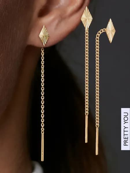 Серьги серебро 925 пробы длинные