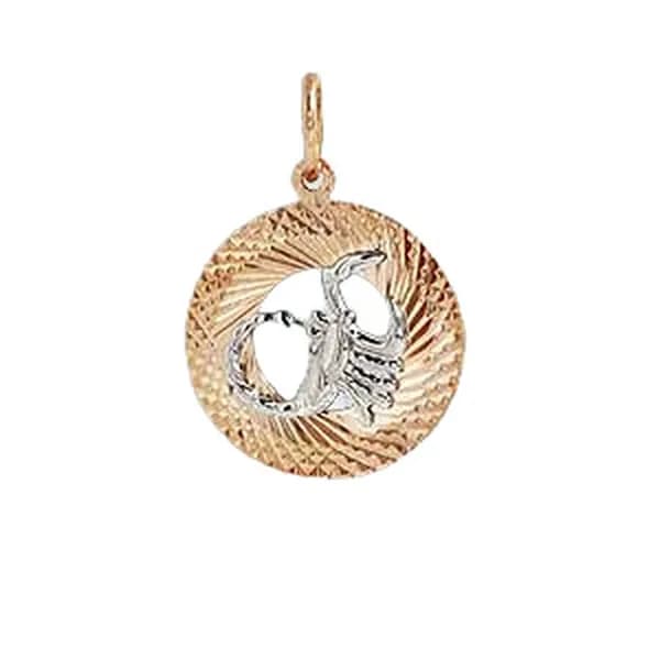 Золотая подвеска Знак зодиака Скорпион DIAMANT-ONLINE 585 пробы