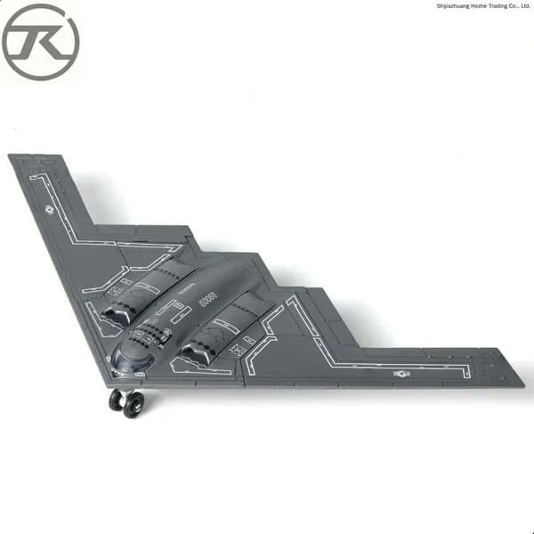 Модель самолёта SEBUNAS B-2 Spirit 1:200, быстросборный пластиковый стратегический бомбардировщик Stealth, набор из 20 деталей