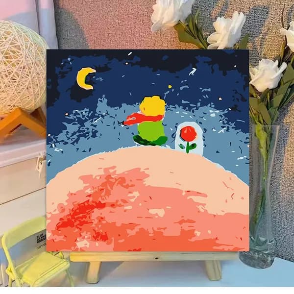 Картина по номерам, 20x20 CM, животные, пейзаж, подарок