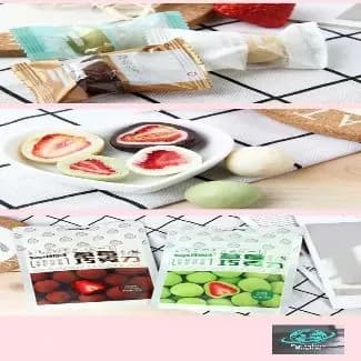 Конфеты Нет бренда 1 Клубничный шоколад со вкусом какао60g