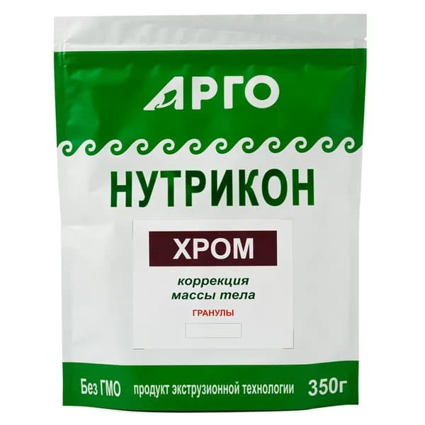 Нутрикон Хром клетчатка детокс для очищения организма и похудения Арго, 350 г
