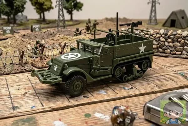 Сборная модель Полугусеничный бронетранспортер M3 A1 1:72