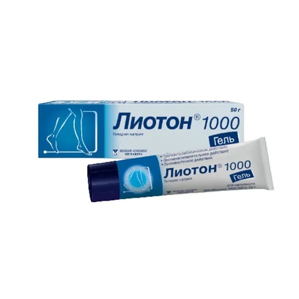 Лиотон 1000 гель для наружного применения 50г