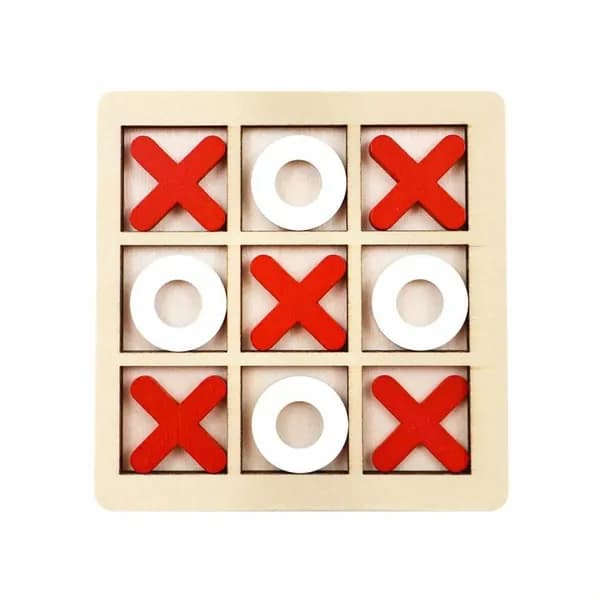 Деревянная игра Tic Tac Toe