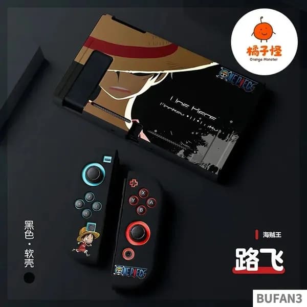 Мягкий защитный чехол TPU Ван-Пис, Луффи Зоро, для консоли Nintendo Switch OLED и Joy-Con, подарок