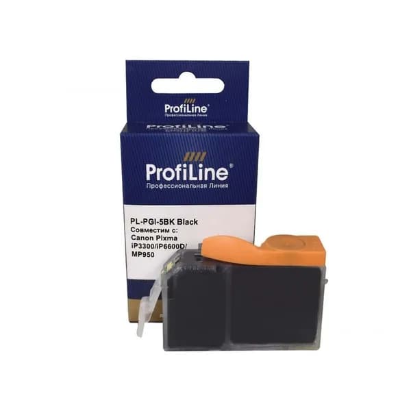 Картридж PGI-5BK для Canon Pixma MP520, iP4200, iP4500, iP5200, iP4300, MP510, iP3500, iP3300 ProfiLine черный