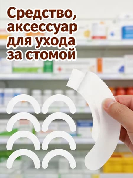 Белые защитные ленты для стомической повязки из нетканого материала, набор на 20 штук для ухода за раной после операции