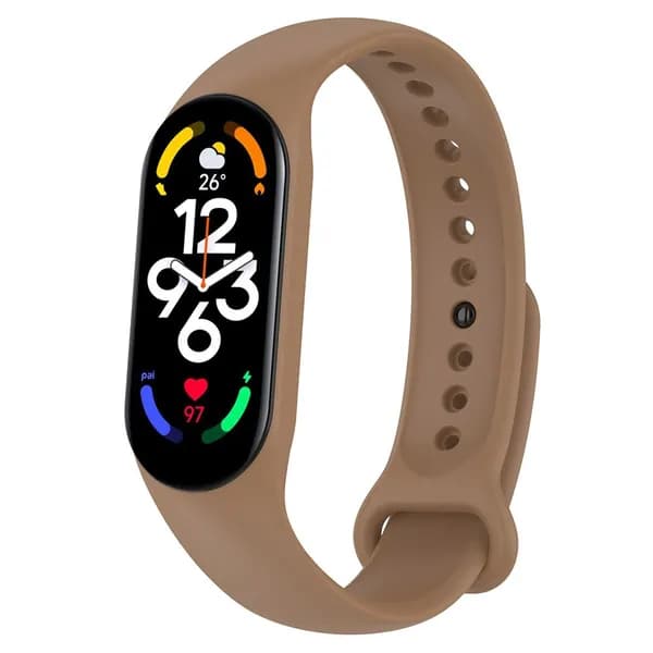 ремешок для Xiaomi Mi Band 5 6 7 силиконовые умные часы запястье браслет