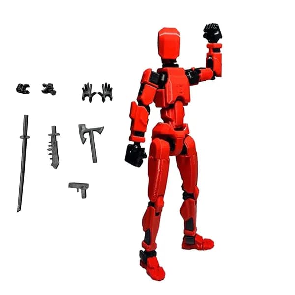 Подвижный 13-суставной робот, 3D напечатанная фигура манекена, DIY с аксессуарами