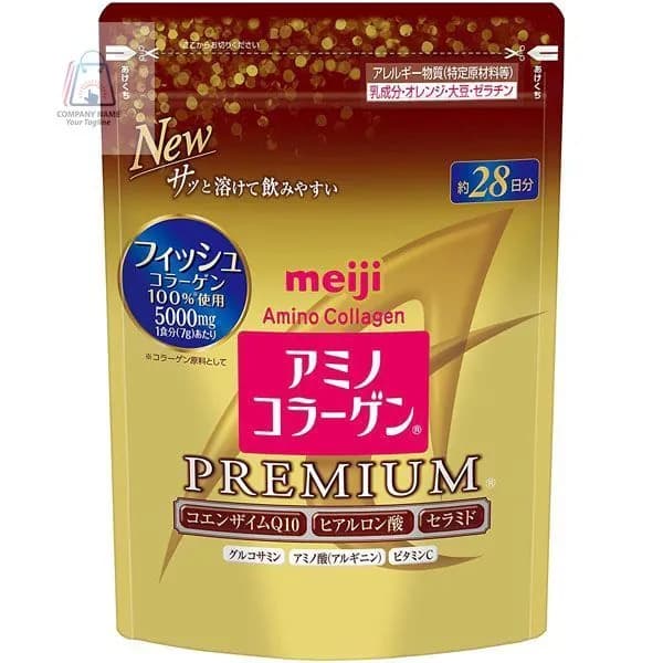 Amino collagen Meiji / Японский коллаген гидролизованный морской с витамином С