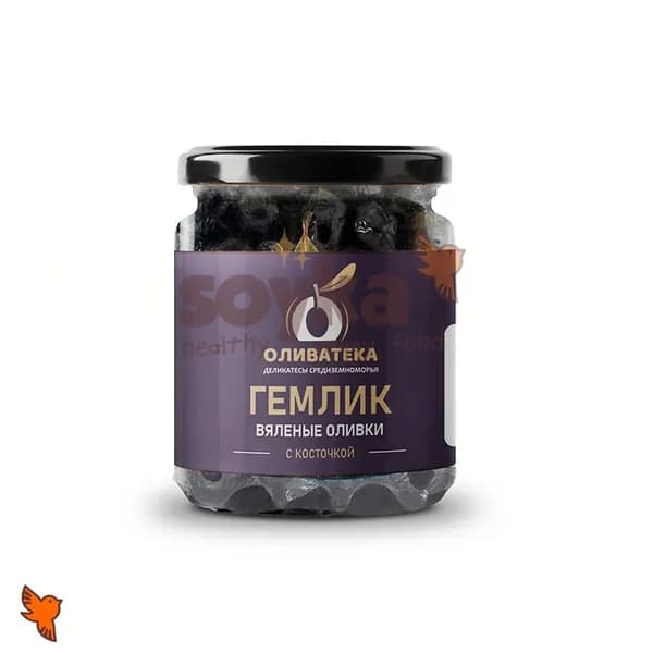 Оливки Гемлик вяленые с косточкой Оливатека , 105г