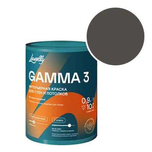 Краска интерьерная Lavelly Gamma 3 RAL 6014 (Желто-оливковый - Yellow olive) 0,9 л