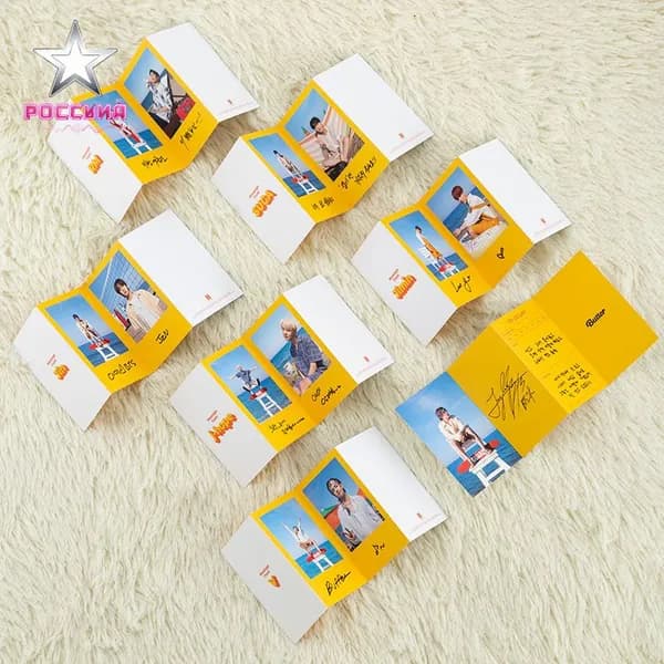 BTS Butter: Полная коллекция из одиннадцати фотокарточек из альбома Butter, официальная версия