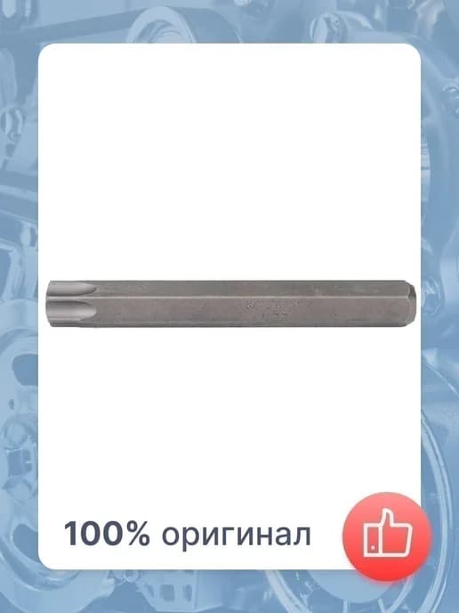 Вставка (бита) торцевая 10 мм, TORX, Т55, L = 80 мм
