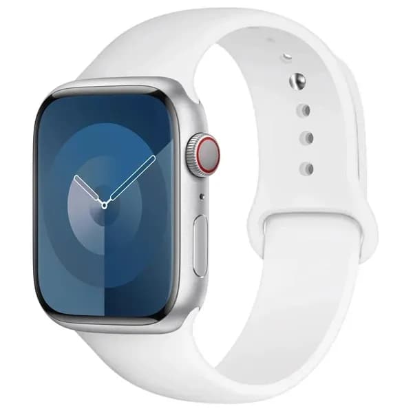 Силиконовый ремешок для Apple Watch 41 мм 40 38 мм, спортивный ремешок для iwatch 7 se 3 5 6 8 9
