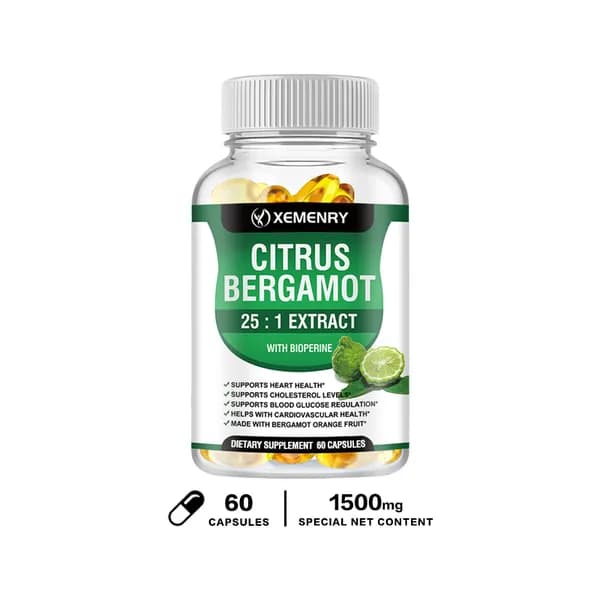 Биологически активная добавка Xemenry Citrus Bergamot разработана для поддержания здоровья сердечно-сосудистой системы и регулирования уровня холестерина.